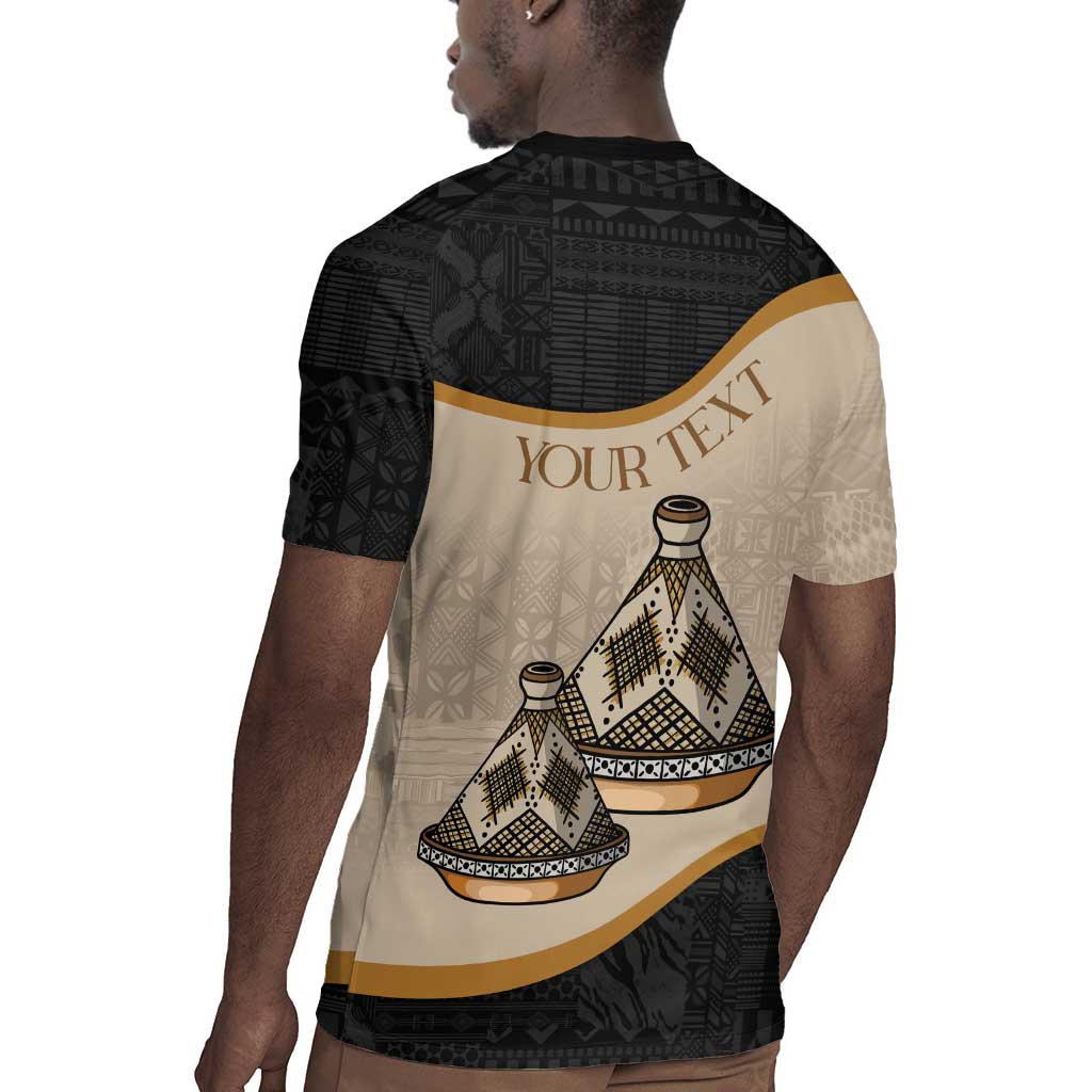 Algeria Tajine Dish Personalized Rugby Jersey with African Tribal Pattern
