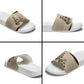 Algeria Tajine Dish Personalized Slide Sandals with African Tribal Pattern