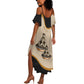 Algeria Tajine Dish Personalized Summer Maxi Dress with African Tribal Pattern