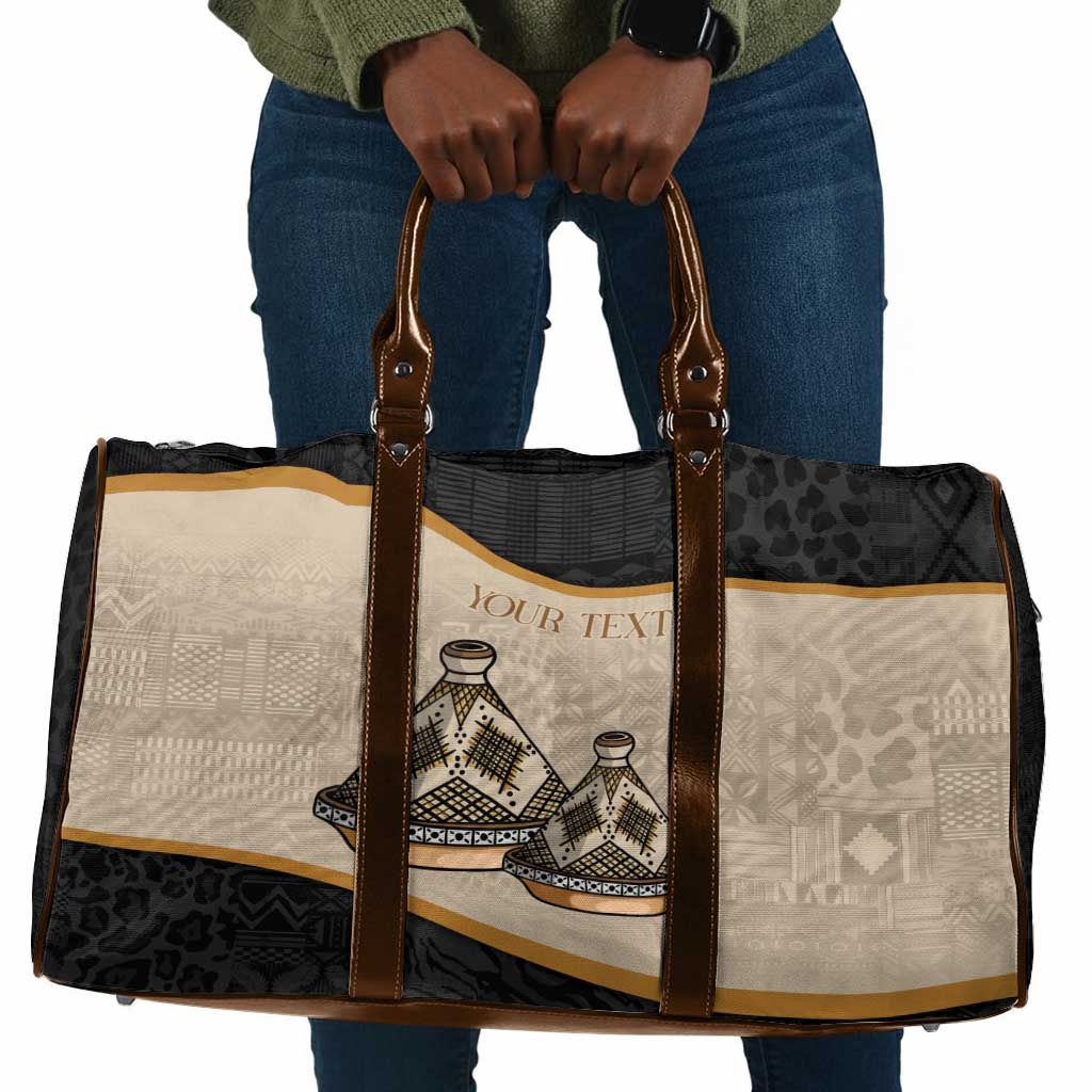 Algeria Tajine Dish Personalized Travel Bag with African Tribal Pattern