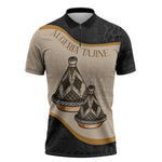Algeria Tajine Dish Personalized Zipper Polo Shirt with African Tribal Pattern