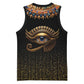 Egypt Eyes Of Horus Basketball Jersey with Egyptian Hieroglyphs - African Pride