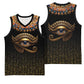 Egypt Eyes Of Horus Basketball Jersey with Egyptian Hieroglyphs - African Pride