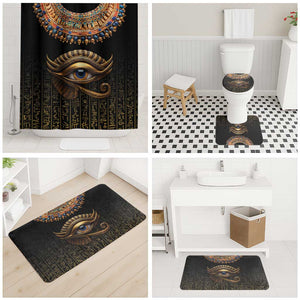 Egypt Eyes Of Horus Bathroom Set with Egyptian Hieroglyphs