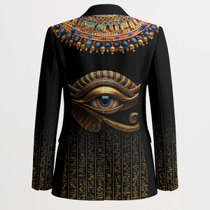 Egypt Eyes Of Horus Blazer with Egyptian Hieroglyphs