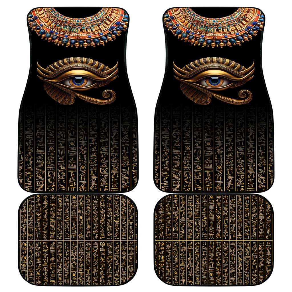 Egypt Eyes Of Horus Car Mats with Egyptian Hieroglyphs