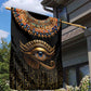 Egypt Eyes Of Horus Garden Flag with Egyptian Hieroglyphs