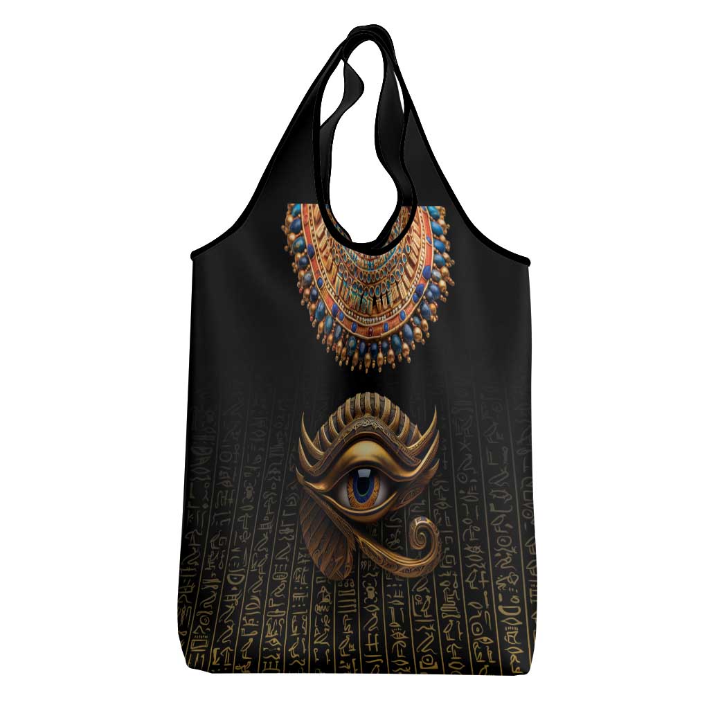 Egypt Eyes Of Horus Grocery Bag with Egyptian Hieroglyphs