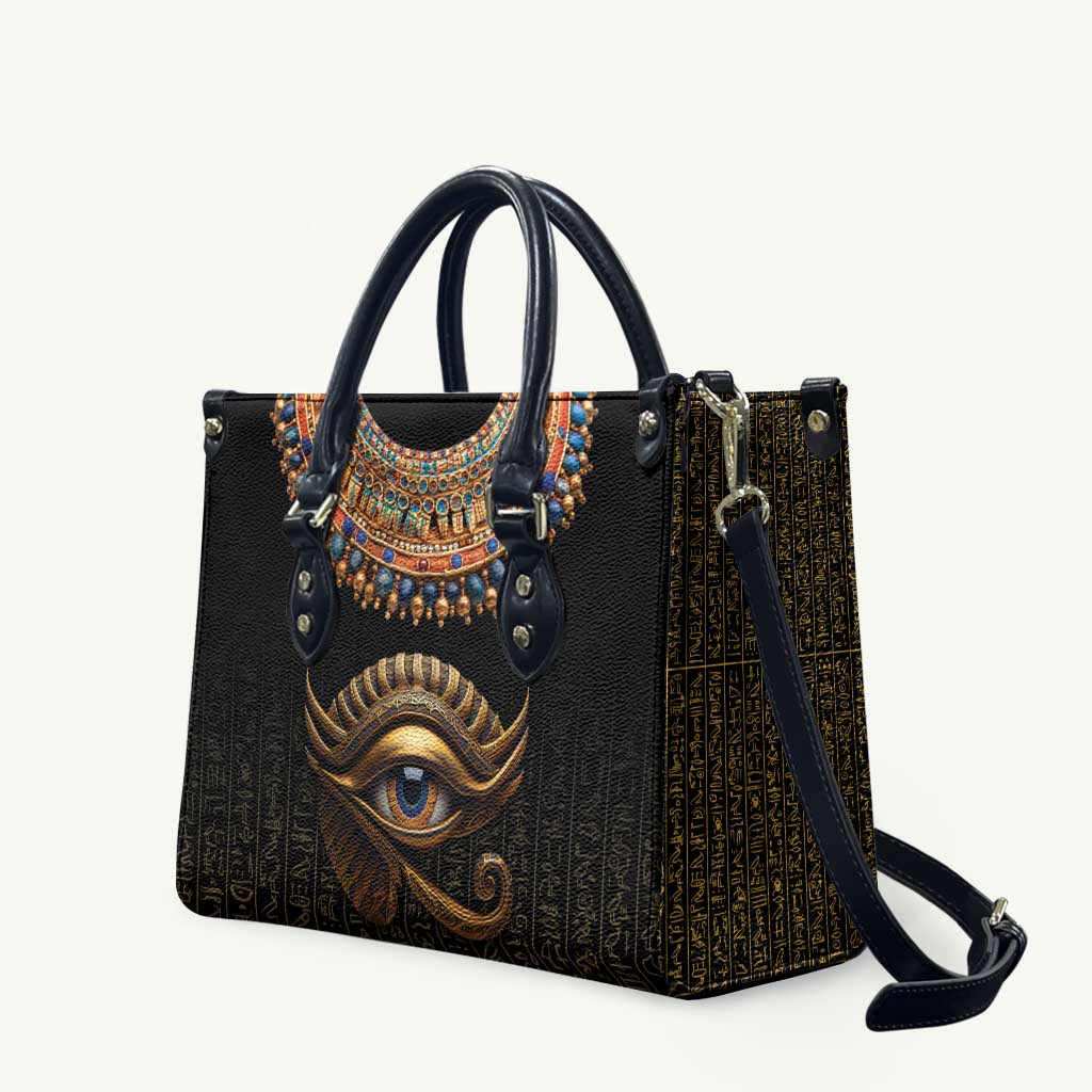 Egypt Eyes Of Horus Leather Bag with Egyptian Hieroglyphs