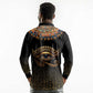 Egypt Eyes Of Horus Long Sleeve Polo Shirt with Egyptian Hieroglyphs