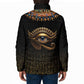 Egypt Eyes Of Horus Padded Jacket with Egyptian Hieroglyphs