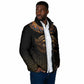 Egypt Eyes Of Horus Padded Jacket with Egyptian Hieroglyphs