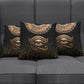 Egypt Eyes Of Horus Pillow Cover with Egyptian Hieroglyphs