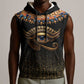 Egypt Eyes Of Horus Sleeveless Hoodie with Egyptian Hieroglyphs - African Pride