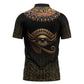 Egypt Eyes Of Horus Zipper Polo Shirt with Egyptian Hieroglyphs