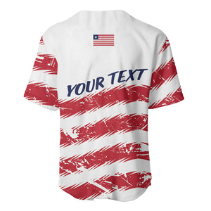 Personalized Liberia Lone Star Flag Baseball Jersey