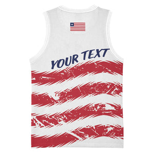 Personalized Liberia Lone Star Flag Basketball Jersey