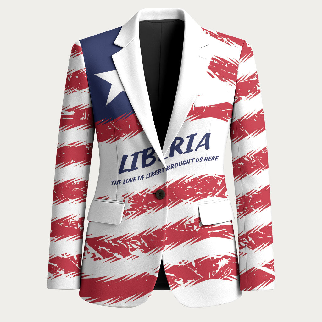Personalized Liberia Lone Star Flag Blazer