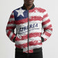 Personalized Liberia Lone Star Flag Bomber Puffer Jacket