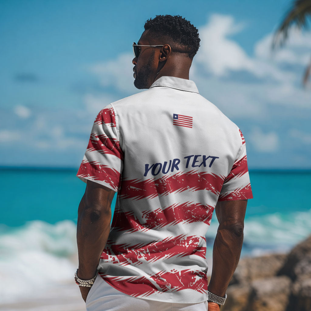 Personalized Liberia Lone Star Flag Hawaiian Shirt