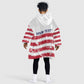 Personalized Liberia Lone Star Flag Kid Wearable Blanket Hoodie