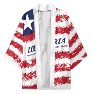 Personalized Liberia Lone Star Flag Kimono
