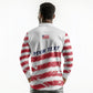 Personalized Liberia Lone Star Flag Long Sleeve Polo Shirt