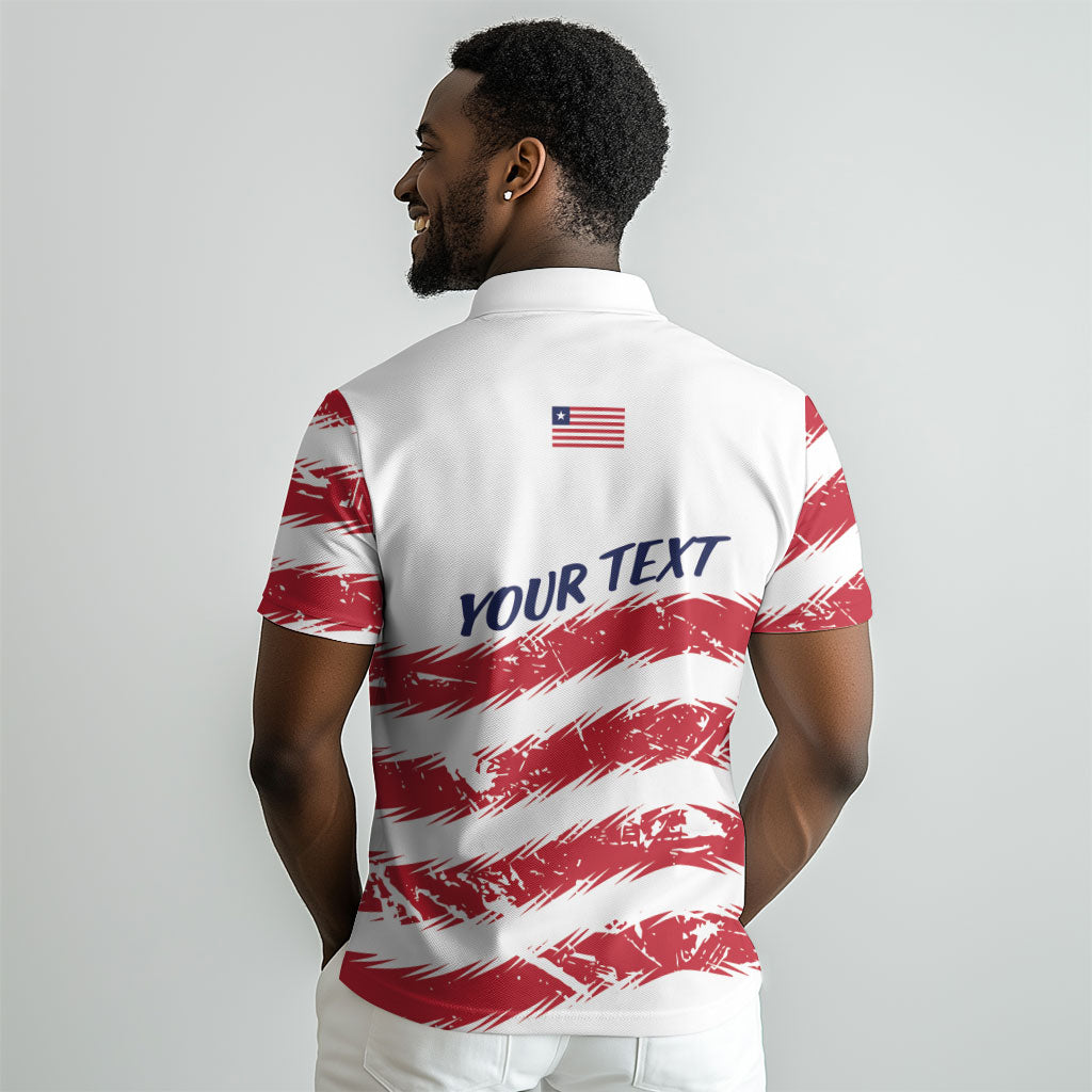 Personalized Liberia Lone Star Flag Polo Shirt