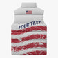 Personalized Liberia Lone Star Flag Sleeveless Puffer Jacket