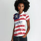 Personalized Liberia Lone Star Flag Women Polo Shirt