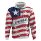 Personalized Liberia Lone Star Flag Zip Hoodie