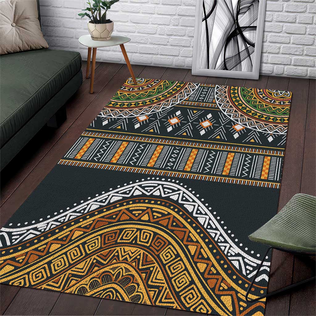 Afro Ethnic Native Pattern Area Rug by AfricanPride