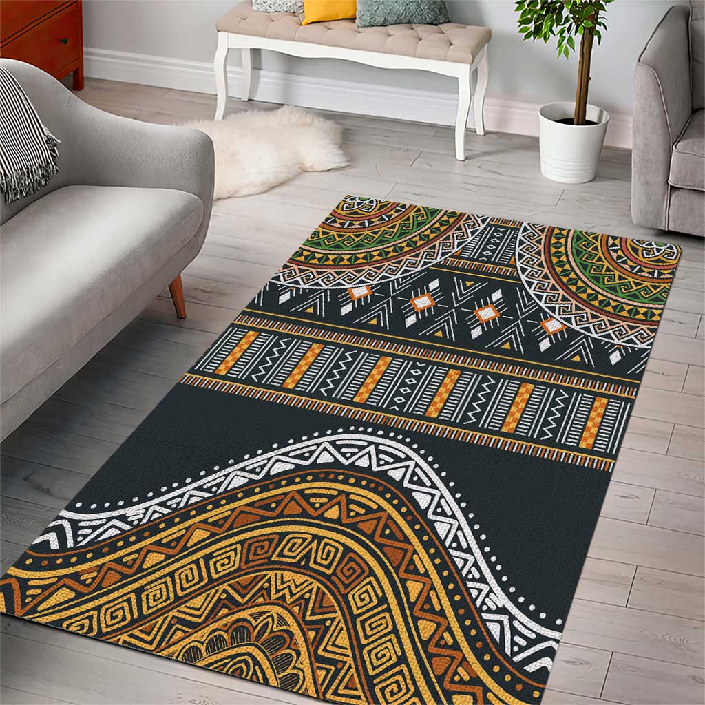 Afro Ethnic Native Pattern Area Rug