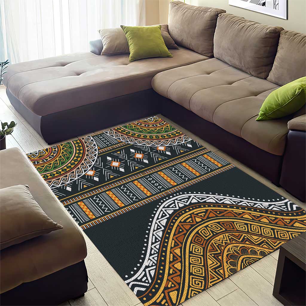 Afro Ethnic Native Pattern Area Rug