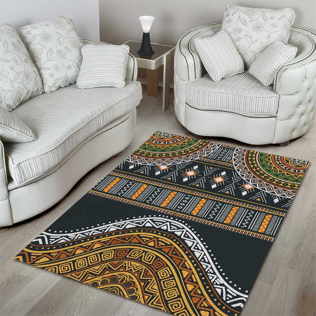 Afro Ethnic Native Pattern Area Rug