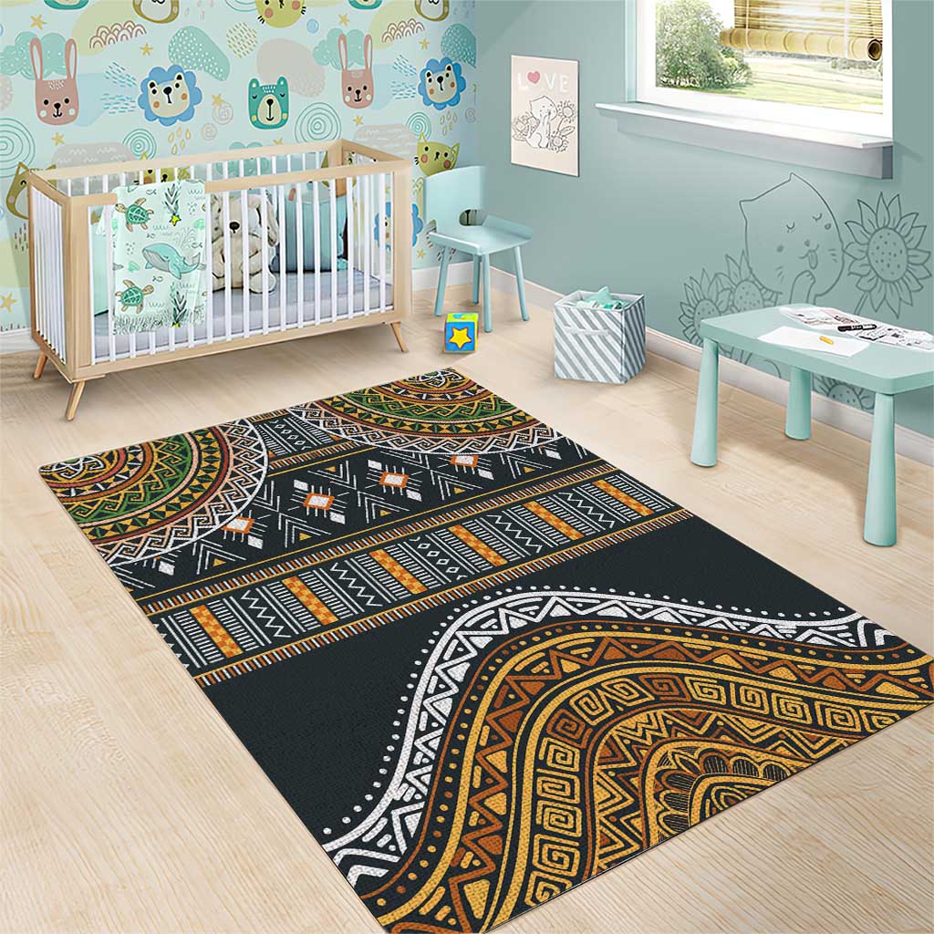Afro Ethnic Native Pattern Area Rug