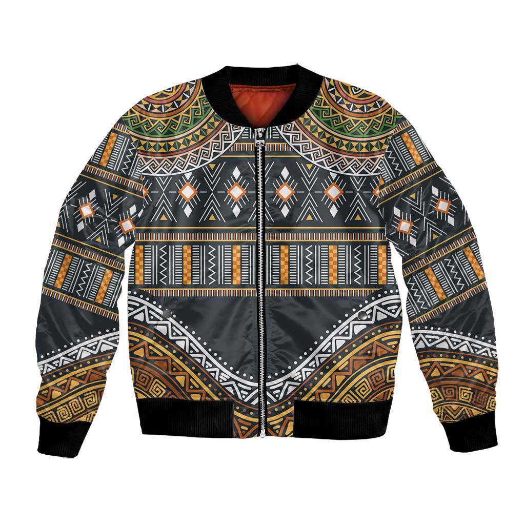 Afro Ethnic Native Pattern Bomber Jacket