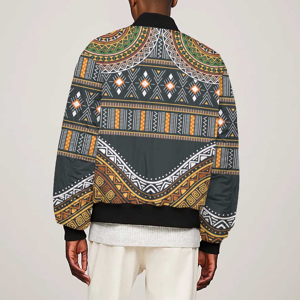 Afro Ethnic Native Pattern Bomber Jacket