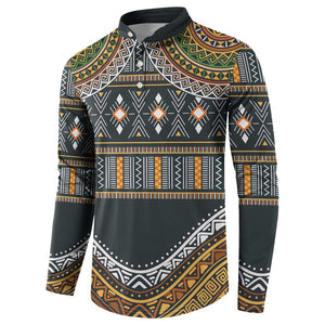 Africa Ethnic Native Pattern Button Sweatshirt