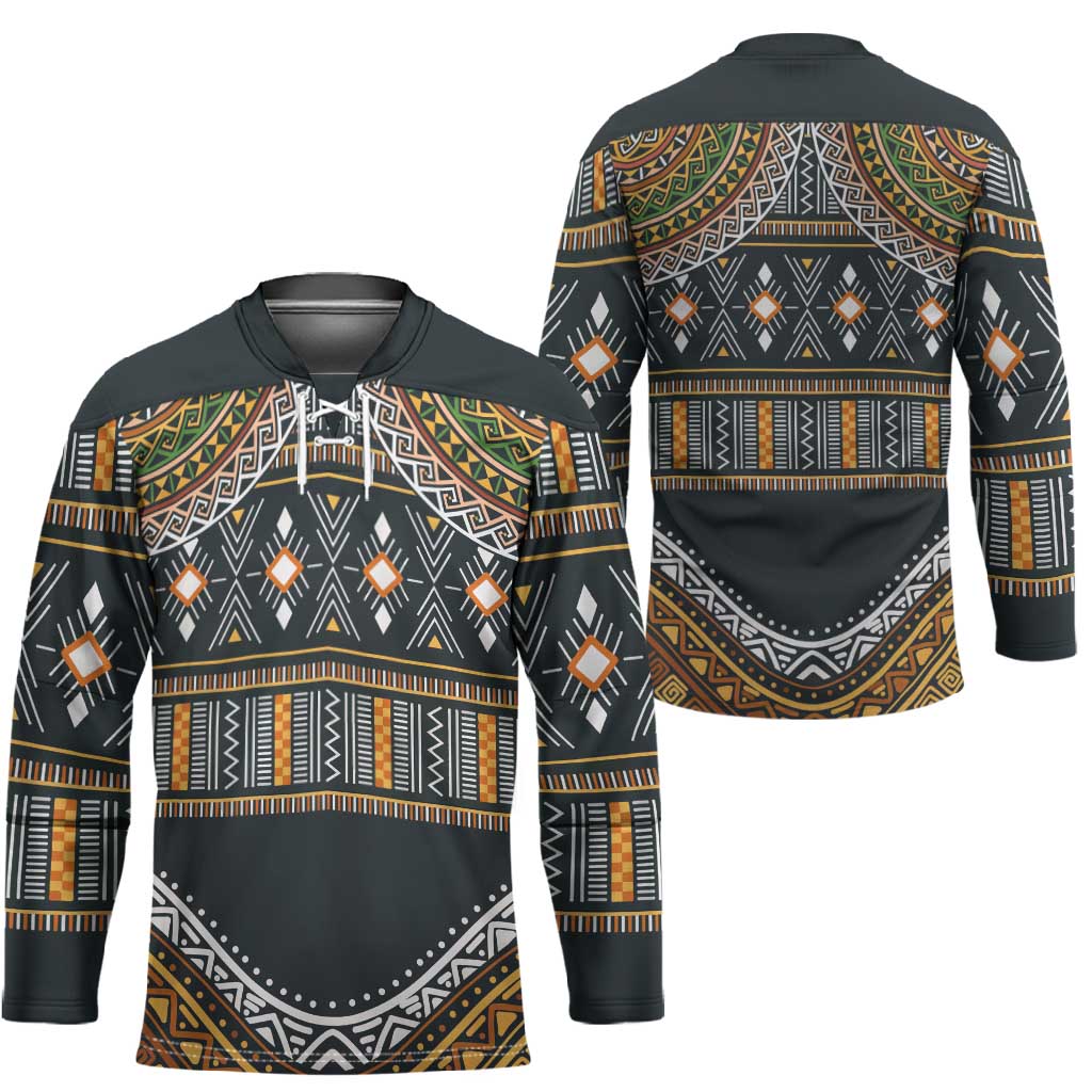 Africa Ethnic Native Pattern Hockey Jersey