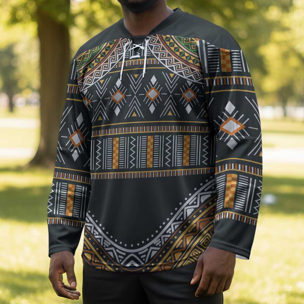 Africa Ethnic Native Pattern Hockey Jersey