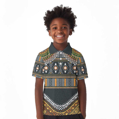 Afro Ethnic Native Pattern Kid Polo Shirt