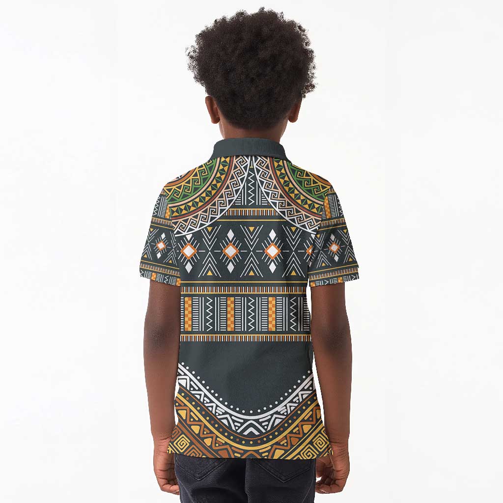 Afro Ethnic Native Pattern Kid Polo Shirt