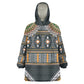 Afro Ethnic Native Pattern KId Wearable Blanket Hoodie