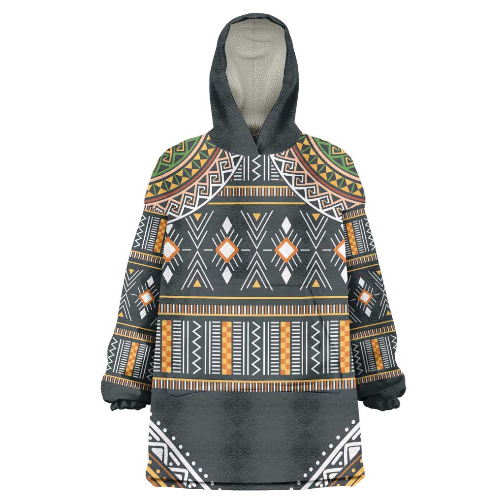 Afro Ethnic Native Pattern KId Wearable Blanket Hoodie