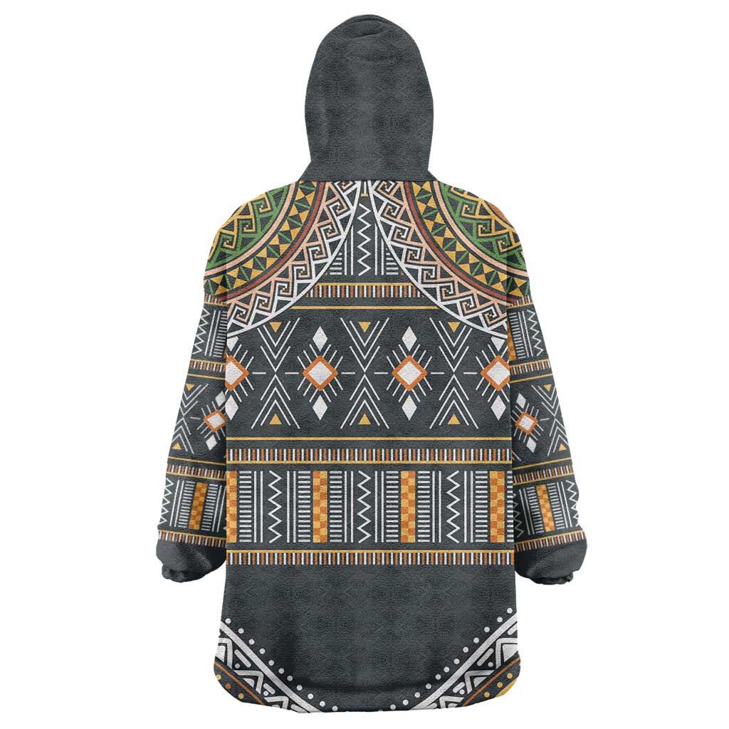 Afro Ethnic Native Pattern KId Wearable Blanket Hoodie