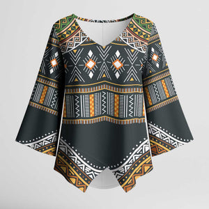 Africa Ethnic Native Pattern Kimono Sleeve Blouse