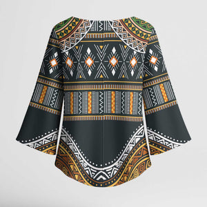 Africa Ethnic Native Pattern Kimono Sleeve Blouse