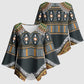 Africa Ethnic Native Pattern Kimono Sleeve Blouse