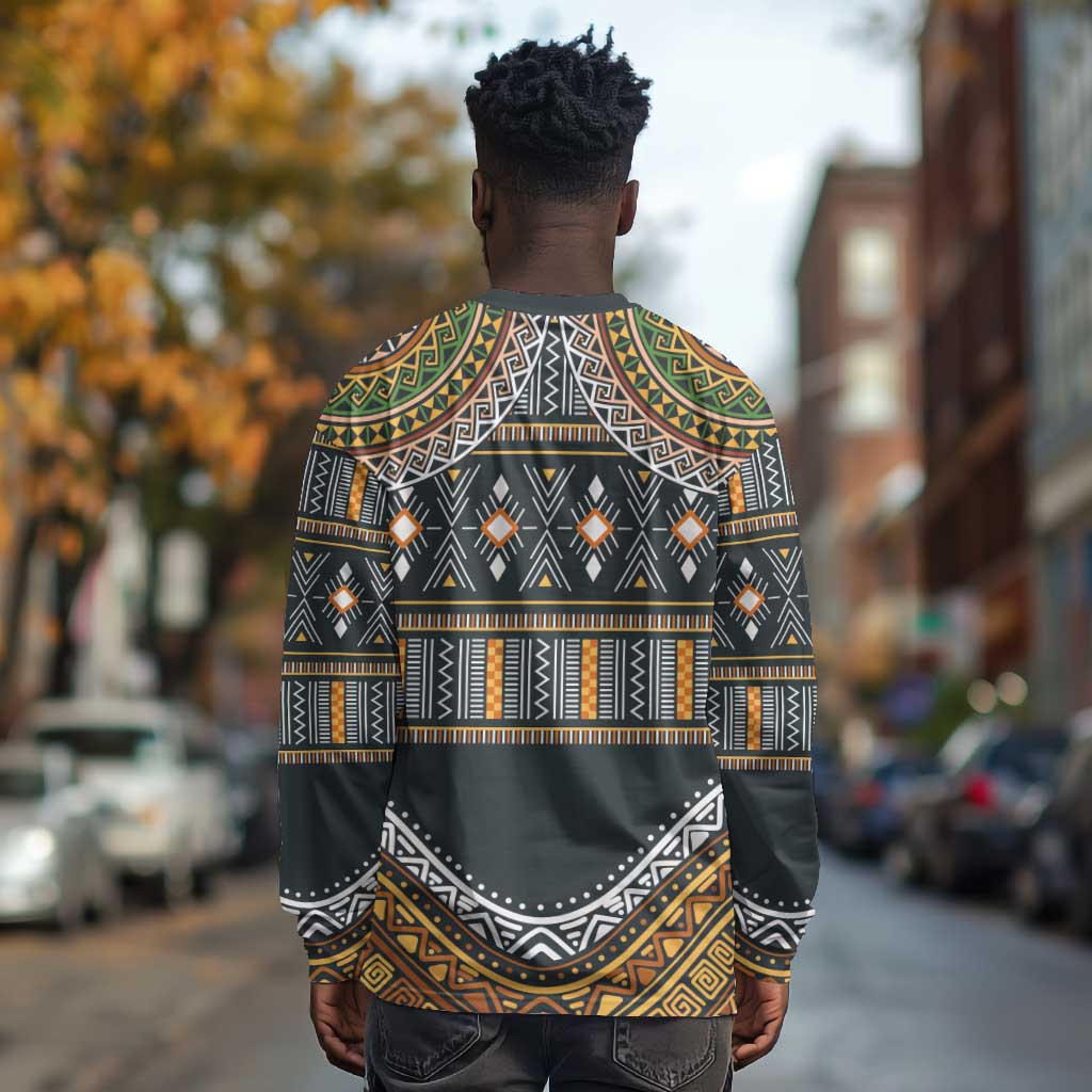 Afro Ethnic Native Pattern Long Sleeve Shirt LT9